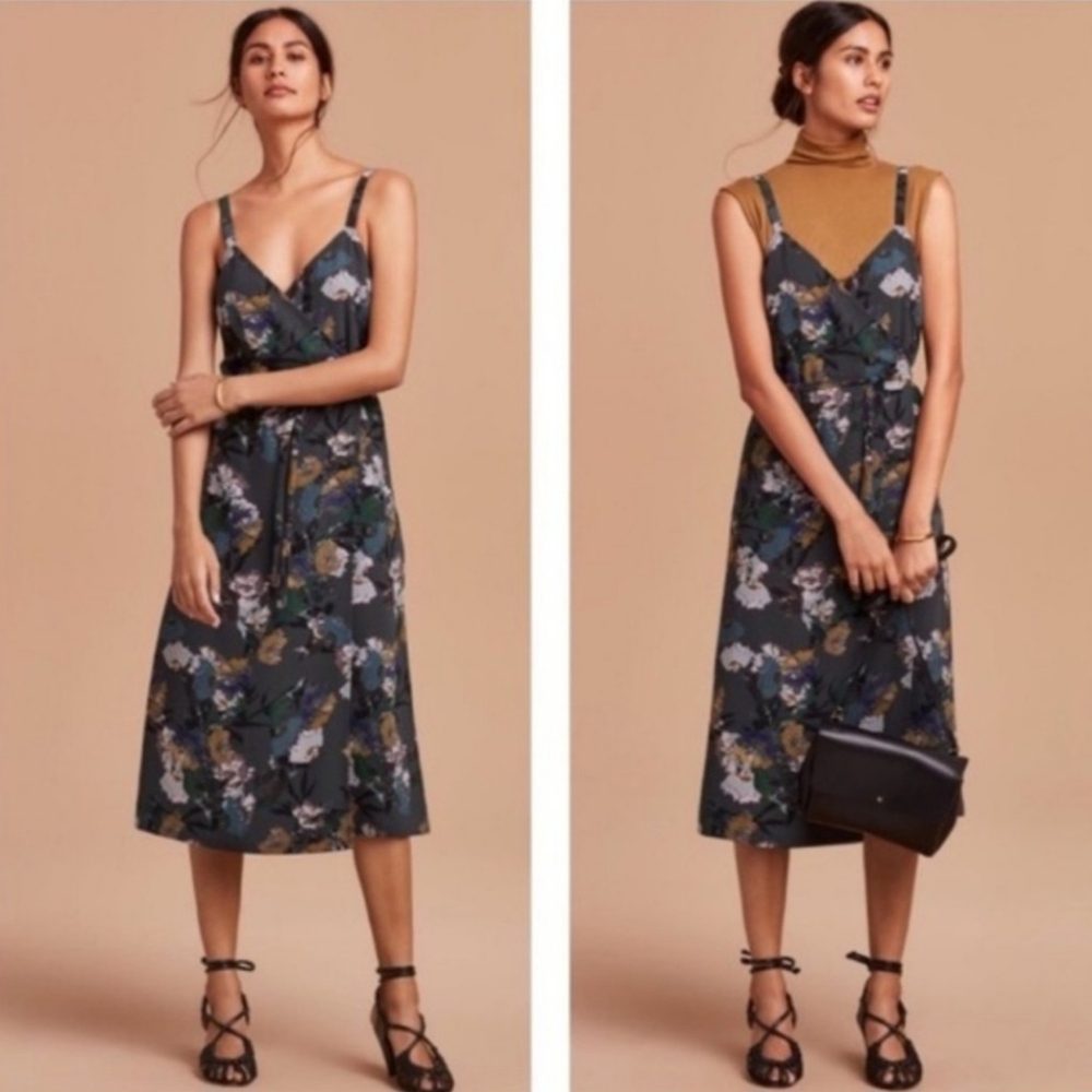 Beautiful floral wrap dress